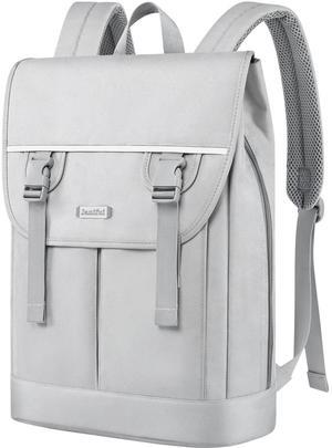 Laptop Backpack for Women, 15.6 Inch Expandable Wide Open Work Travel Backpack for Teacher Doctor, Airplane Approved College Bookbag,Anti Theft Water Resistant Daily Office Business Bag for Men