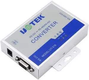 UTEK UT-216 RS232 to RS485/422 Active Vonverter(External-Powered, RS-232 to RS-485/422, Wall-Mounted, 600w Surging protetion)