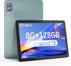 WDYQJE 10 inch Tablets Android 13 Tablet, 128GB+8(4+4 Expand) GB, 512GB SD Card Expandable, 1280x800 IPS HD Touch Screen, 5G/2.4G WiFi Tablet PC, Dual 13MP+5MP Camera, BT5.0, 6800mAh