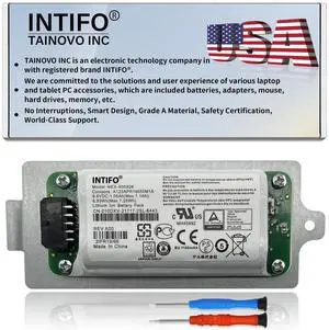INTIFO 6.93Wh NEX-900926 Smart Battery Compatible with Dell EqualLogic Module Type 15 Type 18 Type 19 PS4210 PS6210 PS6610 Controller Series 010DXV 0FK6YW 0K4PPV 0KVY4F 0M1GDN NEX-900926-A [2-Cell]