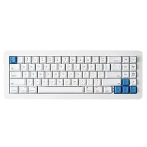 Apos WhiteFox Eclipse Wireless Mechanical Keyboard,Two-Mode USB-C/Bluetooth,Aluminum High/Low Profile,Hot Swappable Custom Keyboard, Pre-lubed Linear Switches,RGB Backlit Computer Keyboards for Mac/PC
