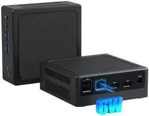 YCTipc Mini PC,N100 B4 Mini Desktop Computer,16GB DDR4 RAM,512GB PCIE 3.0 SSD,Dual Display,1 RJ45 1G LAN,USBx4,Type-C, Wi-Fi5,BT4.2,for School PC, Office PC, Home Theater