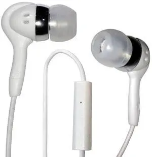 Datexx inTalk Stereo Earphones and Microphone - Retail Packaging - White