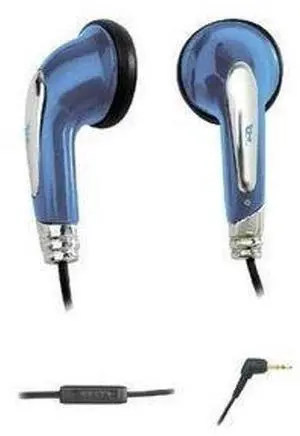 Retail Ear Bud Stereo Headphone High Efficient Drivers in Line Vol