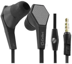 Cellet Hexagon 3.5mm Flat Wire Stereo Hands-Free Headset