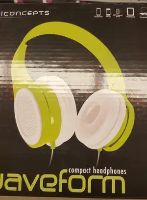 Vivitar GRILLHP-GW Grill Style Headphones, Green/Black