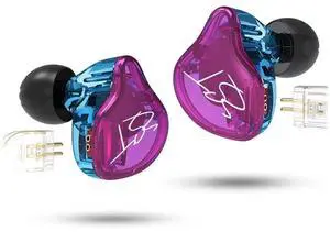 KZ ZST Earbuds with Microphone, Purple