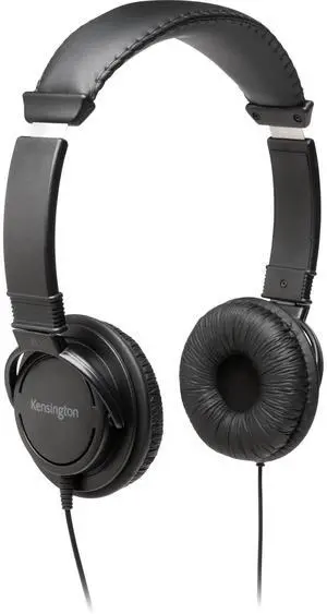 Kensington Hi-Fi Headphones 3.5mm for Kids, for Adults, for School, Padded Adjustable Headband (K97602WW),Black