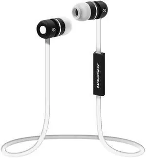 MobileSpec MBS11103 Bluetooth(R) Wireless Earbuds with in-Line Mic