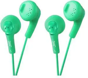 JVC HAF160G Gumy Ear Bud Headphone Green (Pack of 2)