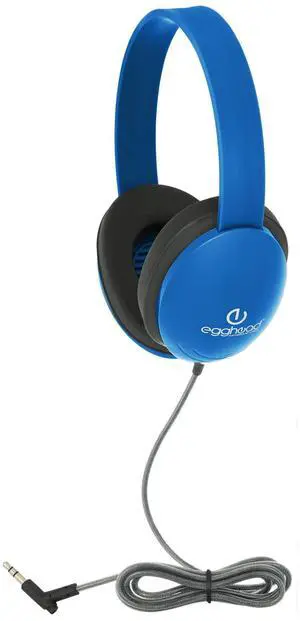 Egghead Heavy-Duty Kids Headphone with Tri-Shield Chew-Resistant Cord, Adjustable Headband, Padded Ear Cushions, and Storage Bag