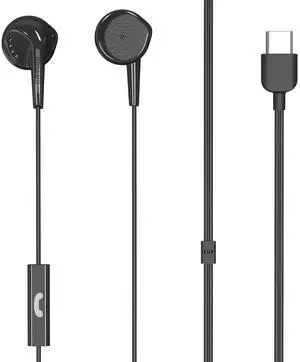 Maxell USB -C Wired Earbuds with Microphone, 197338, Compatible with All USB-C Devices