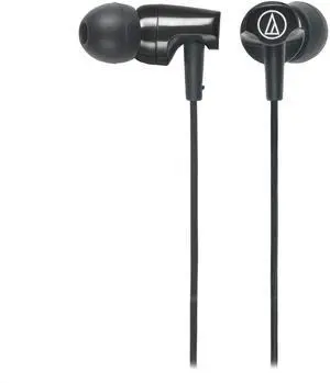 Audio-Technica ATH-CLR100is SonicFuel In-Ear Dynamic Headphones with In-Line Mic & Control, Black