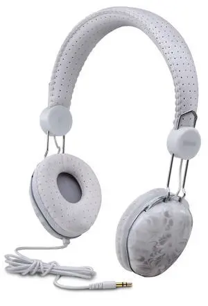 iHOME IB43WD Fashion Headphone, White Design