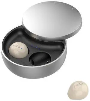Yoidesu Invisible Mini Earbuds Bluetooth, Super Long Endurance Noise Cancelling Micro Tiny Hidden Earbuds, Invisible Sleep Bluetooth Earphone for Sports Work (Skin Color)