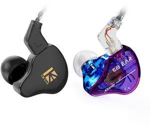 YINYOO KBEAR KS1 HiFi Crystal Clear Sound Earphones Monitor Headphones +KBEAR Storm in Ear Monitor Earphones for Singers Drummers Musicians