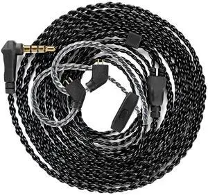 YINYOO 2 Meter Long, CCZ Melody IEM Cable with Microphones and CCZ MC02 in Ear Monitor Headphone with mic