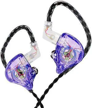 YINYOO KBEAR Storm Earphones in Ear Monitor for Singers Drummers Musicians Bassists, Hi Res Wired Earbuds in Ear Headphones Custom IEM, Detachable OFC Silver-Plated Cable Auriculares