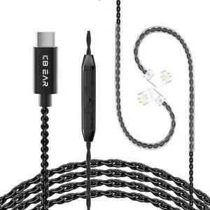 KBEAR USBC Type-c Cable and KZ Castor Wired Earphones