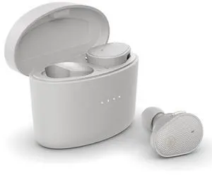 Yamaha TW-E5B True Wireless Earbuds, Bluetooth Headphones, Premium Sound, cVc Clear Voice Capture, Ambient Sound, IPX5 Water Resistant for Sport (Light Gray)