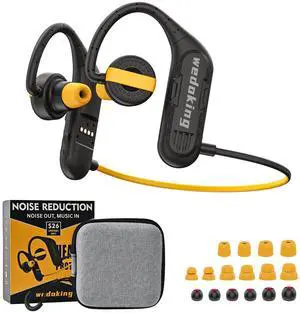 Ear Plugs Bluetooth Headphones for Work, 2in1 Earbuds with 32GB MP3 Noise Isolating Mic, 10+ Hour Playtime, OSHA Compliant for Industrial Work, High-Noise Environments and Underwater, IPX8 Waterproof