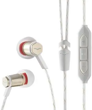 V-MODA Forza Metallo In-Ear Headphones with 3-Button Remote & Microphone - Apple Devices, Rose Gold
