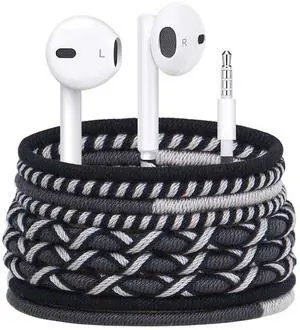 URIZONS Wired in-Ear Headphones Colorful Braided Cable - 3.5mm Jack Built-in Mic, Adjustable Volume, Sweat & Dirt Resistant, Tangle-Free, Compatible with All 3.5mm Devices