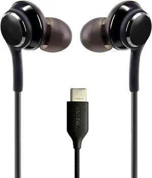 UrbanX 2021 Earbuds - AKG Designed, Braided Cable with Mic & Volume Remote, Type-C Connector for Galaxy Tab S7 & S7+
