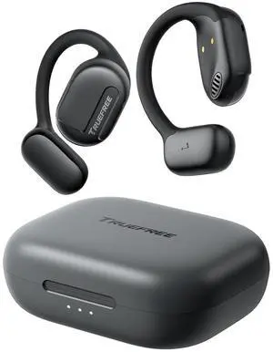 truefree O1 Open Ear Headphones Bluetooth 5.3 Wireless Open Ear Earbuds with 16.2mm Driver, Immersive Stereo Sound, Noise-Cancellation Mic for Clear Calls, 45H Playtime, for Sports Workout