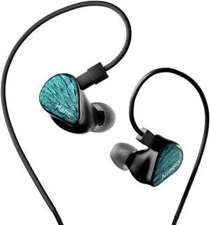 TOPPING Arpegear Hane IEM Earbuds, High-Fidelity Sound, 16 Tuning Options, Feathered Backplate, Detachable Cable, Comfortable Fit, High-Resolution in Ear Monitors for Musicians & Gamers (Black)