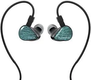 Topping HANE IEM Wired Earphones, Lightweight Aluminum in-Ear Monitor, Head Earbud Noise Isolation Corded for 3.5mm Jack, 0.78mm 2 Pin Detachable Cable for Phone, iPad, Computer