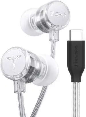 TANCHJIM Zero Ultima in-Ear High Sound Quality Wired HiFi Round Hole Universal Earphone Wired Earphones Headphones Gaming IEM Earburds (DSP)