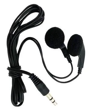 Soundnetic SNEB8 Bulk Classroom Earbuds 100 Pack  Disposable Stereo Earbuds Black with Foam Earpads  Great for Schools, Libraries, Gyms