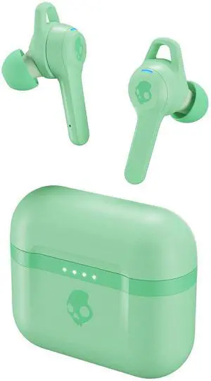 Skullcandy Indy Evo In-Ear Wireless Earbuds, 30 Hr Battery, Microphone, Works with iPhone Android and Bluetooth Devices - Mint