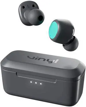 VINYL by Skullcandy True Wireless Bluetooth Earbuds Grey/Teal (V2VYW-N299)
