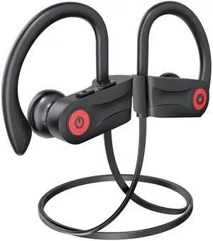 Boean Bluetooth Headphones, Wireless Headphones with 16 Hours Playtime Bluetooth 5.3 Wireless Earbuds HD Deep Bass Stereo Sound Isolation IPX7 Waterproof Earphones for Workout Running Sports