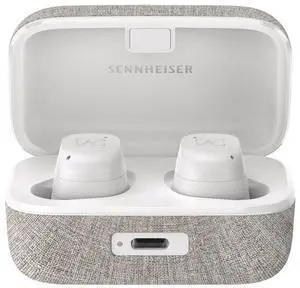 Sennheiser Consumer Audio MOMENTUM True Wireless 3 Earbuds -Bluetooth In-Ear Headphones for Music and Calls with ANC,Multipoint connectivity,IPX4,Qi charging,28-hour Battery Life Compact Design,White
