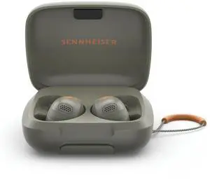 Sennheiser Momentum Sport Earbuds with Sport Sound Tuning and Adaptive ANC, Secure Fit, 24-Hour Battery Life, Fitness Tracker for Body Performance Data, Olive