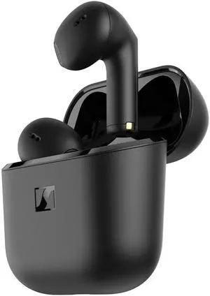 Sennheiser ACCENTUM Open Wireless Earbuds - Ear Buds with Open Design, Dynamic Sound and Bluetooth 5.3, IPX4 Splash Resistance, 28-Hour Battery Life and USB-C Charging Case - Black