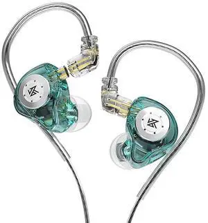 KZ EDX PRO 1DD 10mm Dual Magnetic Dynamic Driver HiFi In-Ear Monitors with Detachable 0.75mm C Pin Cable (No Mic, Cyan)
