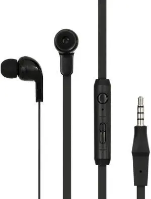 Egghead® Earbud Headset with in-Line Mic, Volume Control, 4-Foot PVC Cord, 3.5mm TRS Plug, Budget-Friendly, Medium and Large Silicone Tips, Pack of 50