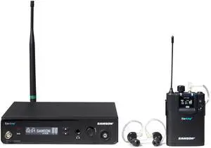 Samson EarAmp® EWM100 Professional Stereo in-Ear Wireless System with Zi150 Earphones for Stage or Studio