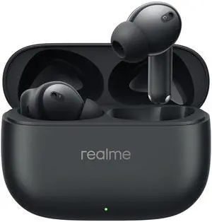 realme Buds T310 Truly Wireless in-Ear Earbuds with 46dB Hybrid ANC, 360° Spatial Audio, 12.4mm Dynamic Bass Driver, Upto 40Hrs Battery and Fast Charging - (Black)
