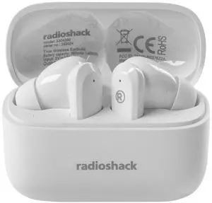 RadioShack Wireless Earbuds, Active Noise Cancelling, IPX5 Water Resistant Bluetooth with 400MAH Battery