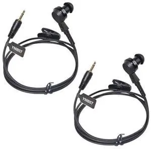 YNIBST 2.5mm Listen/Receive Only Earpiece Surveillance Headset in-Ear Earbud for Harris Police Radio XG25 XG75 P7300 (2-Pack)