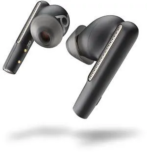 Poly Voyager Free 60 Series Replacement Earbuds (Left and Right) + S/M/L Eartips  Black  Compatible with Poly Voyager Free 60, Poly Voyager Free 60 UC, and Poly Voyager Free 60+ UC (Sold Separately)