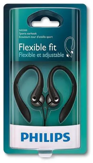 PHILIPS Headphones SHS3300BK 27mm Drivers/Open-Back Earhook 1