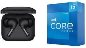 OnePlus Buds Pro 2 - Obsidian Black - Audiophile-Grade Sound Quality Co-Created with Dynaudio & Intel Core i5-12600K Desktop Processor with Integrated Graphics and 10 (6P+4E)