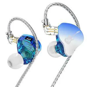 CCA ND DD3 4 Tone Adjustable in Ear Monitor Headphones, Dual Cavity Dual Magnetic Dynamic IEM Earphones, Clear Sound & Deep Bass Earphones Wired, Gaming Earbuds with 2pin Detachable Cable
