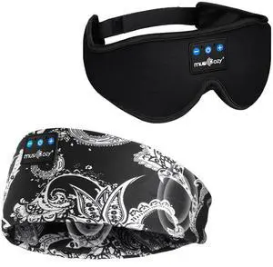 MUSICOZY Sleep Headphones Bluetooth 5.4 Headband, Sports Wireless Earphones Sweat Resistant Earbuds Sleeping Headphone with Ultra-Thin HD Stereo Speaker for Workout Running Cool Gadgets Unique Gifts